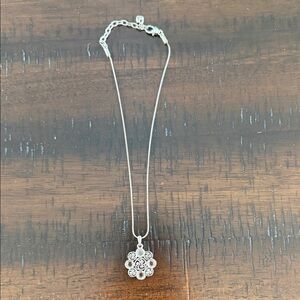 Brighton Elegant Silver Floral Pendant Necklace